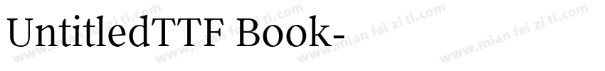 UntitledTTF Book字体转换